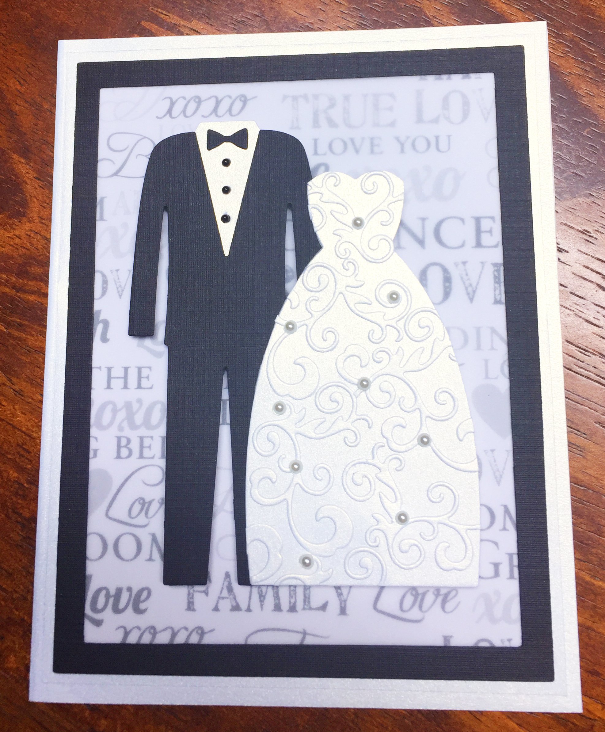 Bastel & Künstlerbedarf BRIDE and GROOM 7 wedding die cuts scrapbook